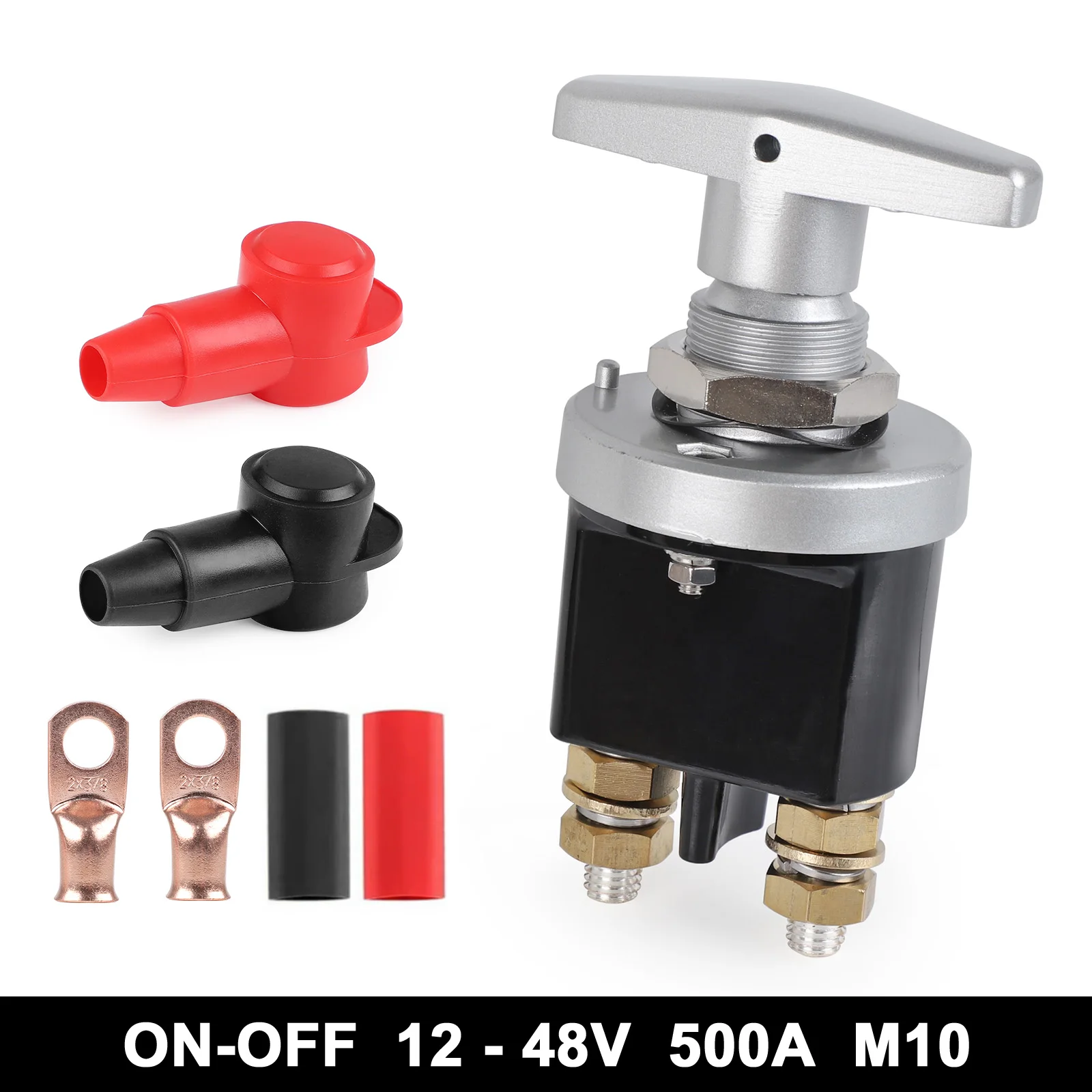 

Battery Circuit Cutter 1500A Heavy Duty Battery Kill Mass Switch Kit For RV Camper Van Truck Boat Rush Cut Isolator Kill Switch
