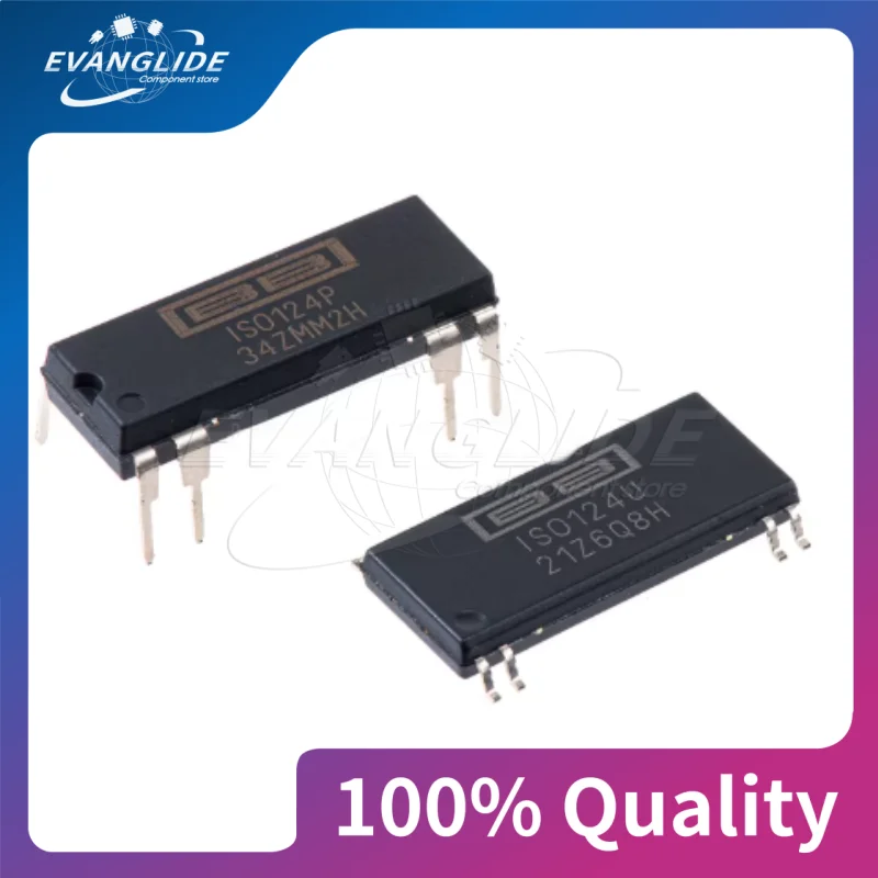 5 PCS/LOT 100%Quality & New ISO124P IS0124P DIP-8 IS0124U ISO124U SOP8 Isolator chip