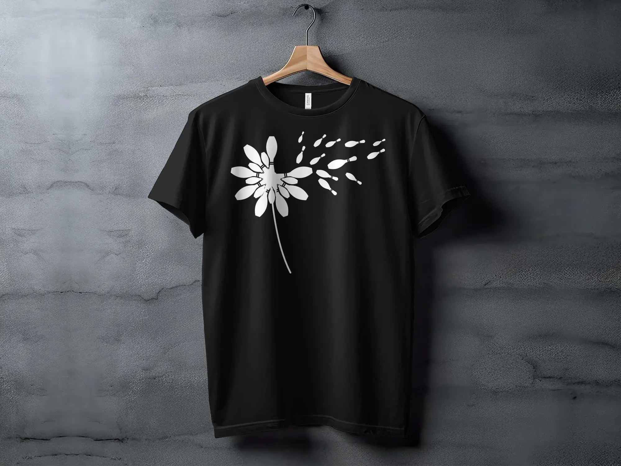 Dandelion Bowling Pin T Shirt For Player