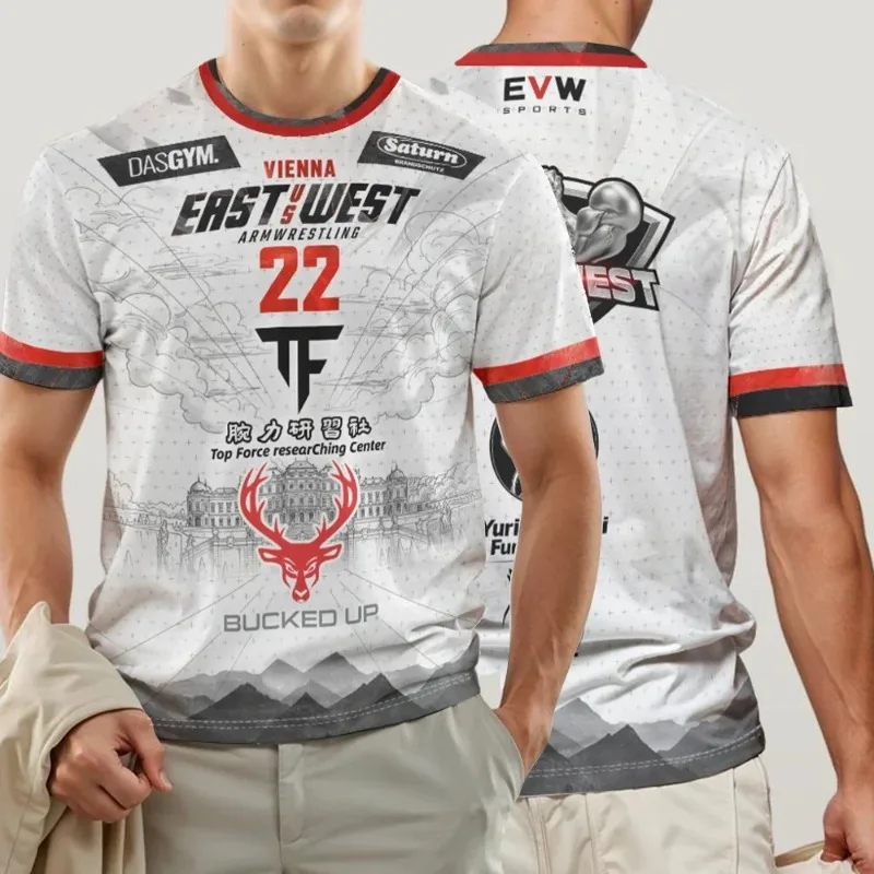 Meistverkaufte Herren- und Damen-Outdoor-Sport-Freizeit-Kurzarm-T-Shirts. für Erwachsene und Kinder. Modell YK2. Handgelenkschloss.