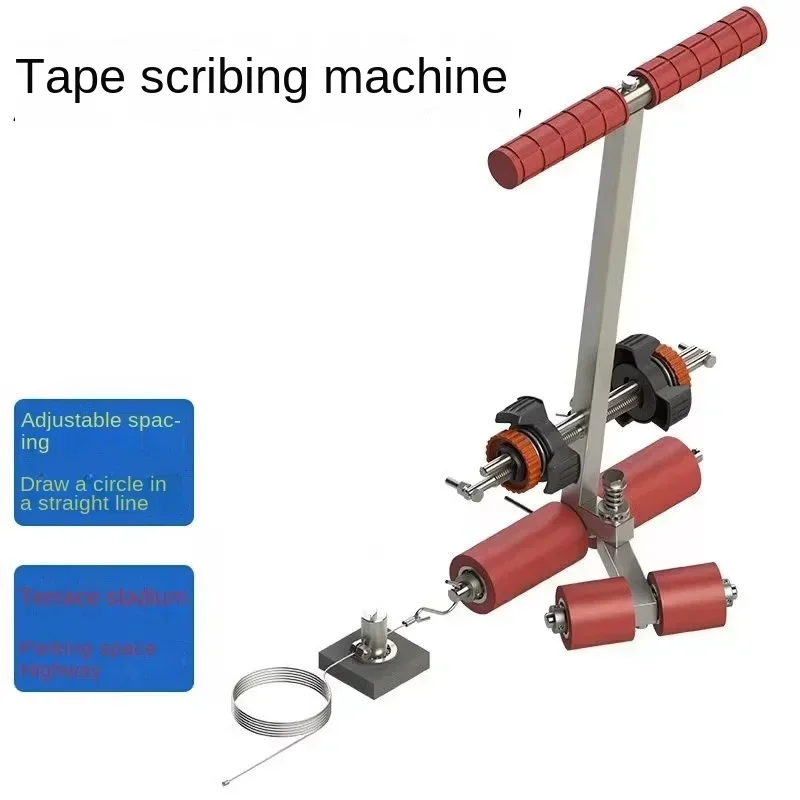 

Upgrade Electric Basketball Court Line Drawing Machine Paper Tape Sticking Machine /Badminton Parking Space Marking Floor Road C