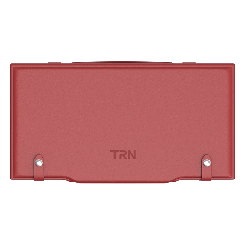 TRN T-BOX Reis-elektronische oordopjes Digitale opbergtas Multifunctionele datakabel Opbergtas van echt leer