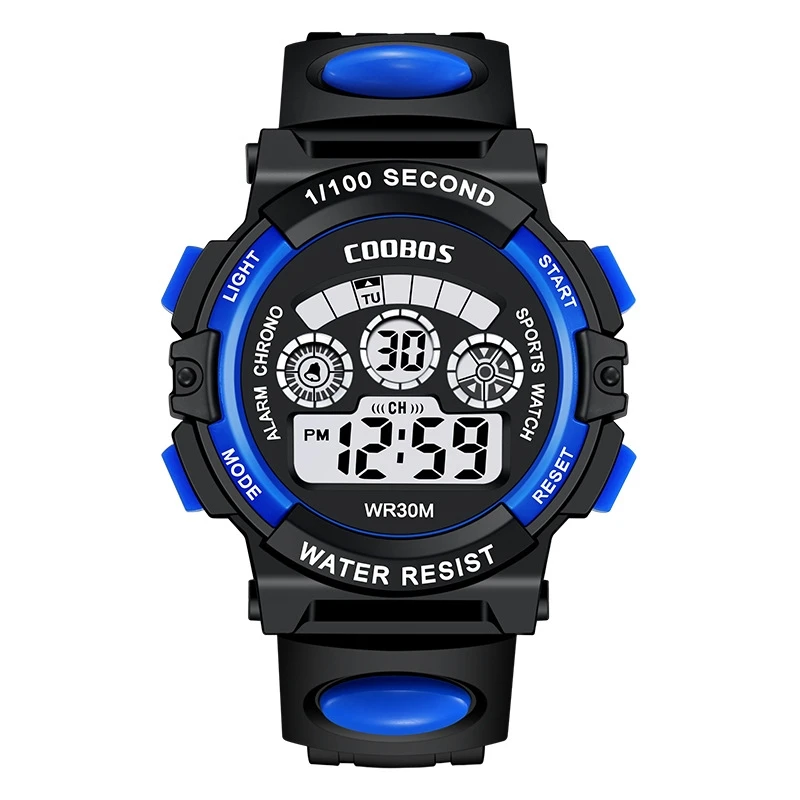 Coolboss Brand Children Watches Led Digital Kids Watches Boys Sports Watch Student Multifunctional Wristwatches relogio infantil