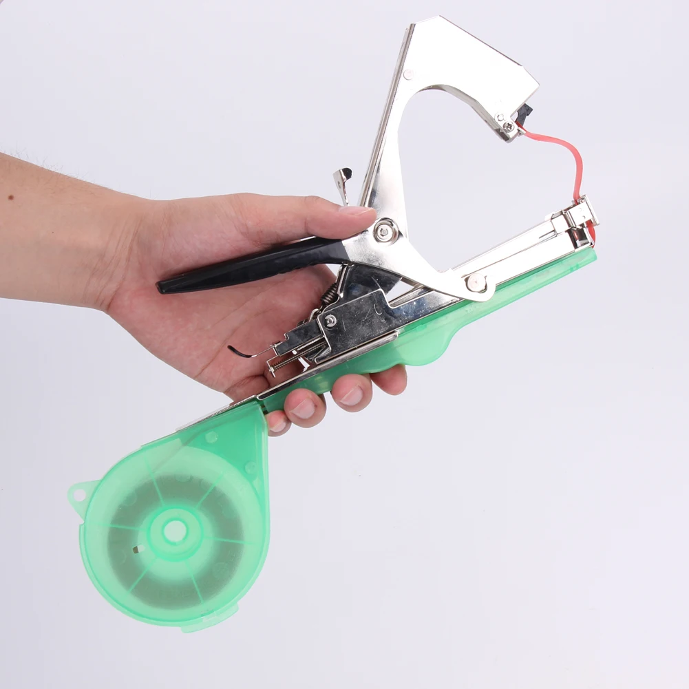 

Gardening Tapetool with 6 Roll Tapes +1 Box Staples Bind Branch Machine Tying Device for Vegetable Tomato Cucumber Pepper Flower