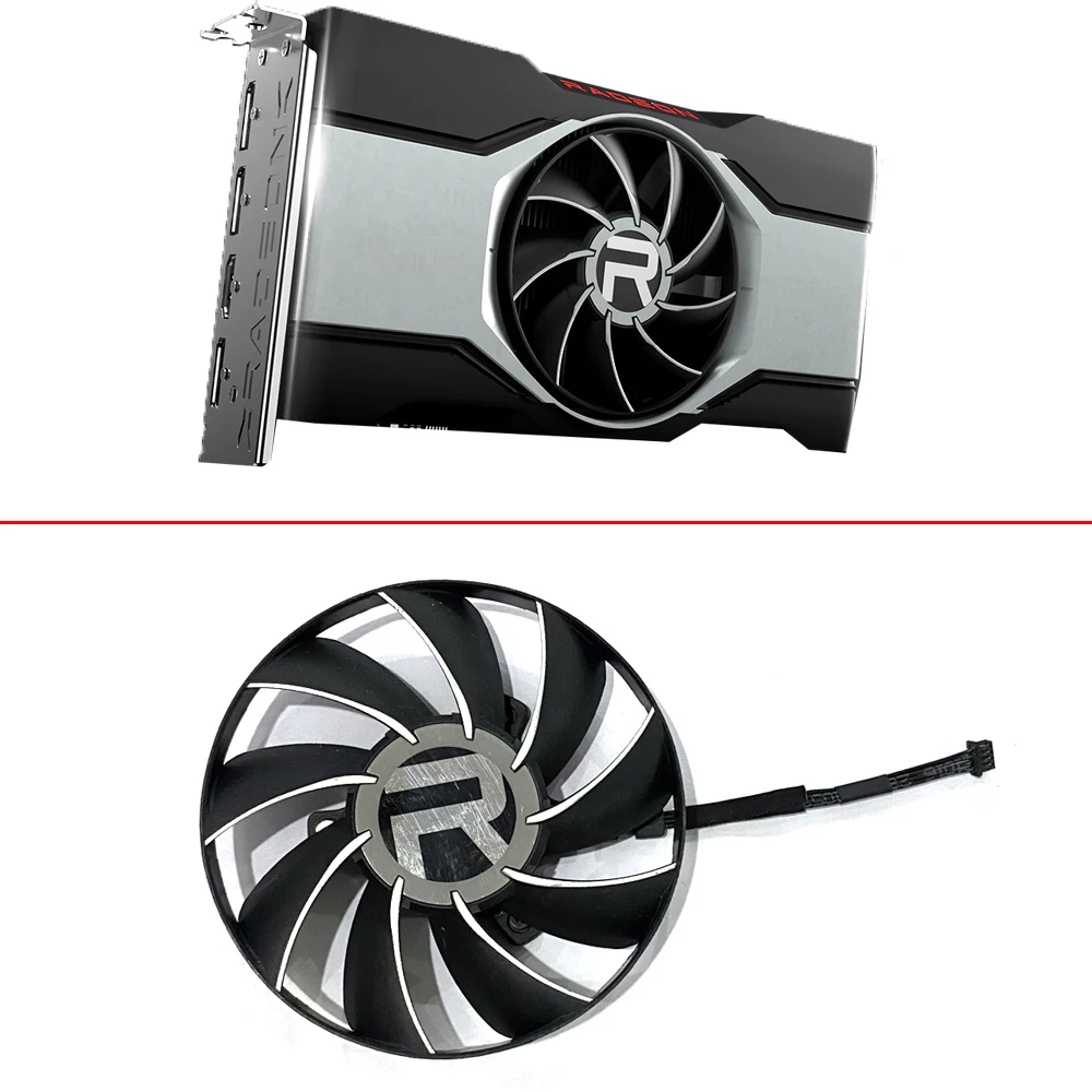 85MM 4PIN AUB0812VD-00 0.45A Radeon RX6500XT 6600 GPU FAN For AMD RX6600 XT RX6500 XT Graphics Card Fan Replacement Cooling Fan