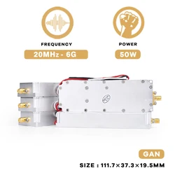 Anti Drone Module 20MHz-6G 100-200MHZ 200-300MHZ 400-500MHZ 500-600MHZ 600-750MHZ GaN GPS WIFI Signal PA Power Amplifier Module