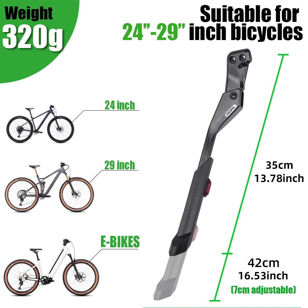 RBRL Bicycle Kickstand 24-29\