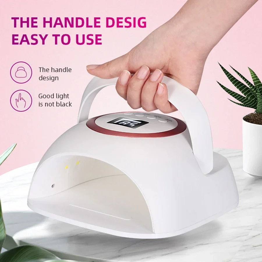 72 W oplaadbare UV LED-nagellamp Professionele nagellamp voor manicure met 3 timerinstellingen Autosensor voor nail art-gereedschap