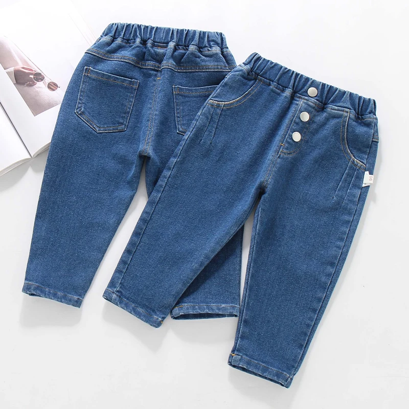 

Girls Casual Loose Jeans High Waist Denim Pants Autumn Faion Children's Long Trousers Baby Girl's Autumn Casual Clothes