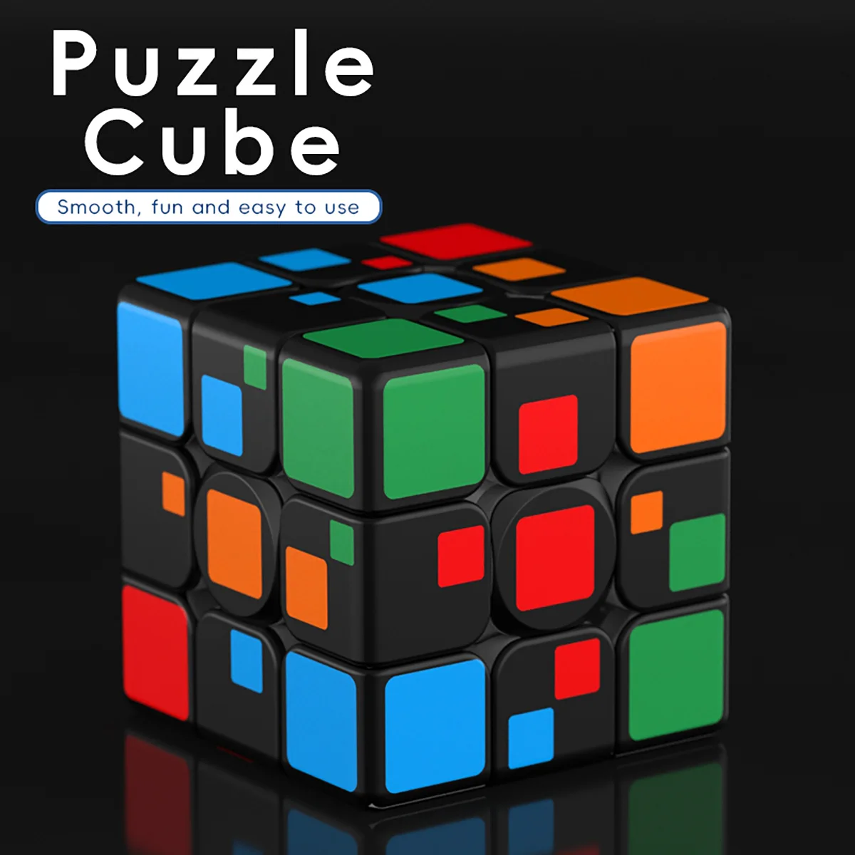 Magic Cube 3x3x3 3D UV Color painting Stress Relief Puzzle Professional Smooth Speed Game Children's Toys Gifts