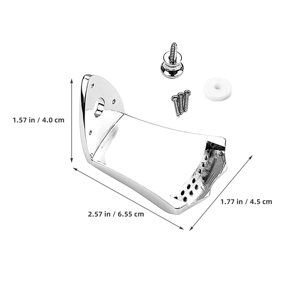 

1Set 8-String Mandolin Tailpiece Metal Upgrade Durable Chrome Stable Tailpiece Part String Instrument Hardware