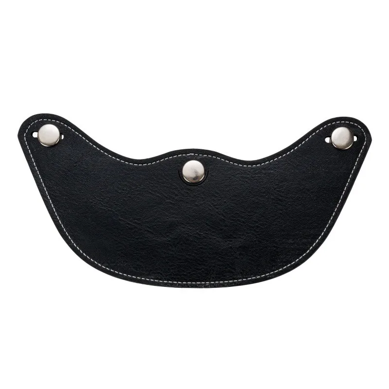 YH-803 Enlarged and Lengthened Leather Brim Multifunctional Retro Helmet Brim Three Button Brim