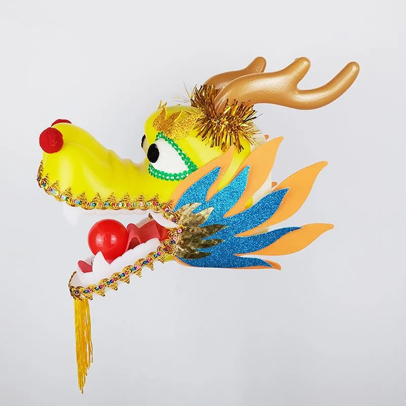 Tête de dragon de danse anti-casse en plastique, accessoires de fitness, 400 grammes