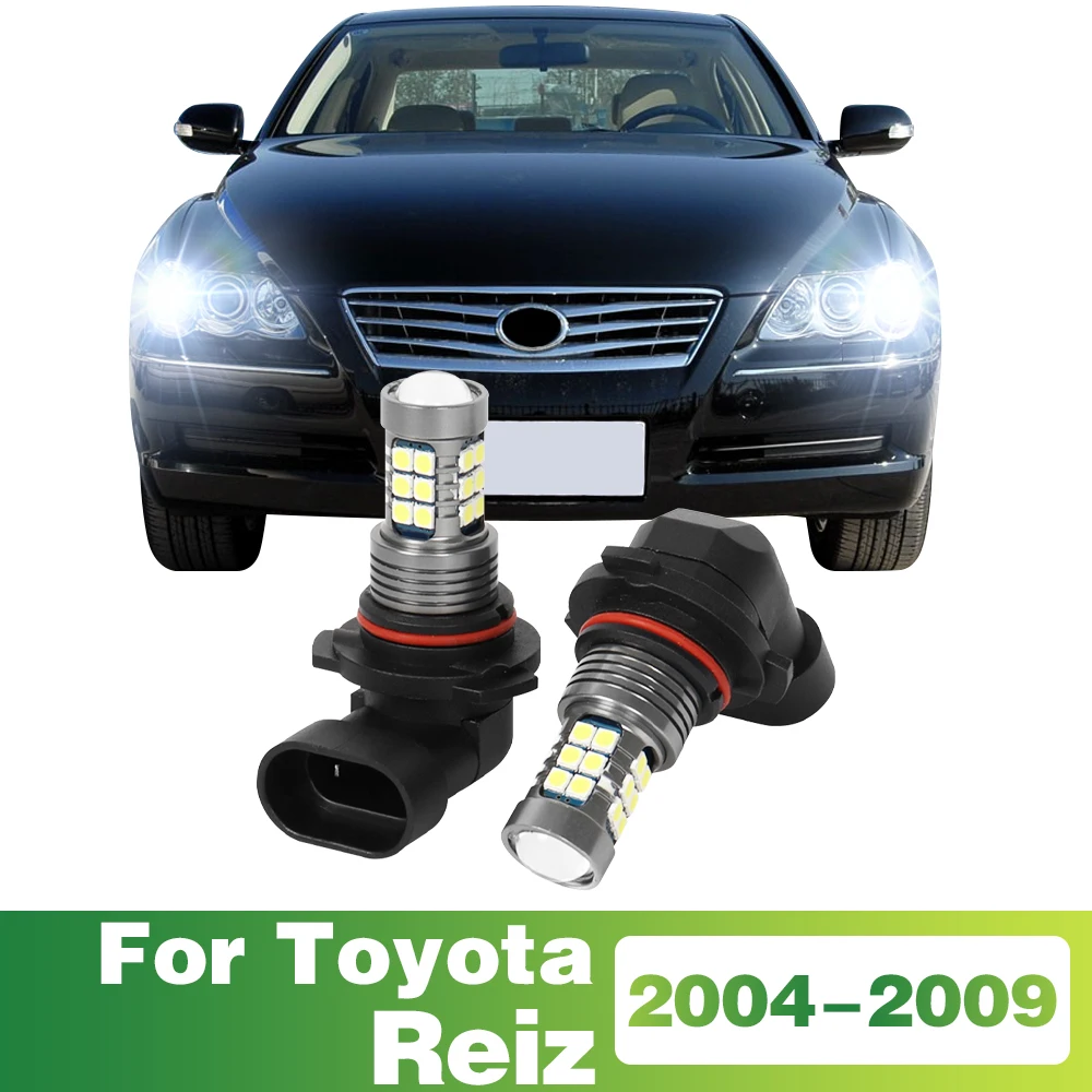 

2Pcs LED Lamp Car Front Bulb Fog Light For Toyota Reiz 2004 2005 2006 2007 2008 2009 Accessories
