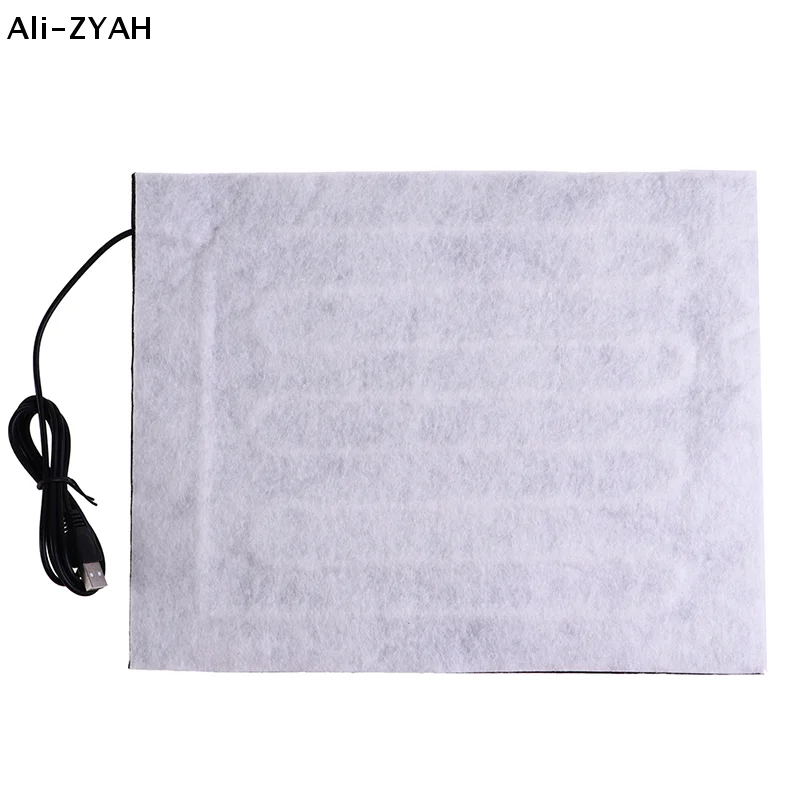 【Z】1/2pcs Carbon Fiber Heating Pad Hand Warmer USB Heating Film Electric Winter Infrared Fever Heat Mat