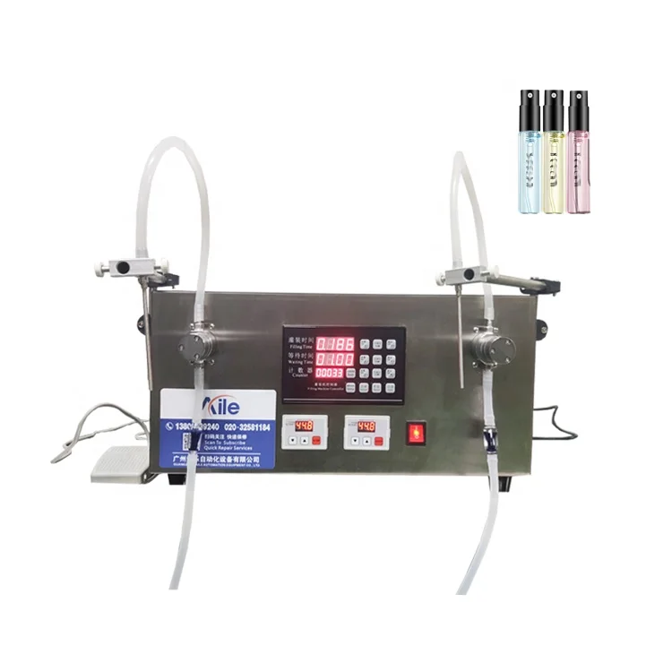 

2 Nozzles Liquid Filling Machine Essential Oil Liquid Filling Equipment WaterJuice Liquid Filler