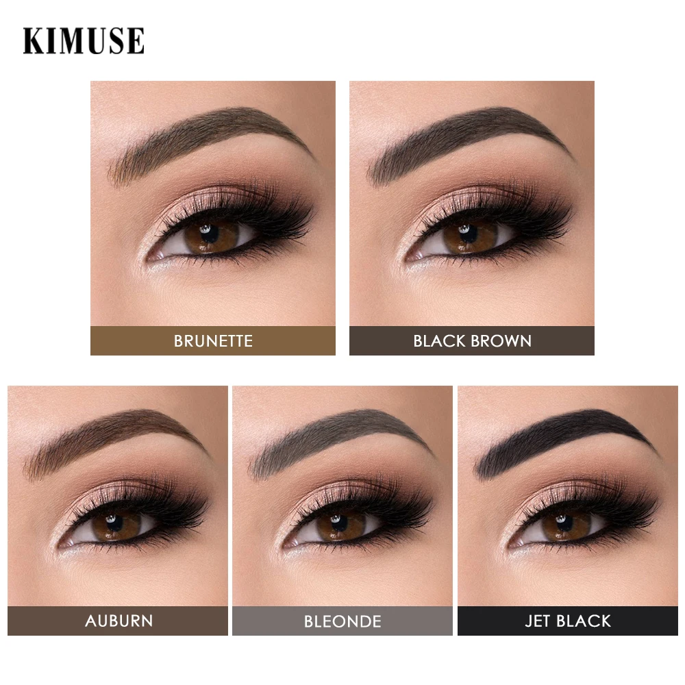 Eyebrow Gel Cream Pencil Brow Henna Tattoo Waterproof Eyebrow Pencil with Brush Smudge-proof Cosmetic Eyebrow Enhancer