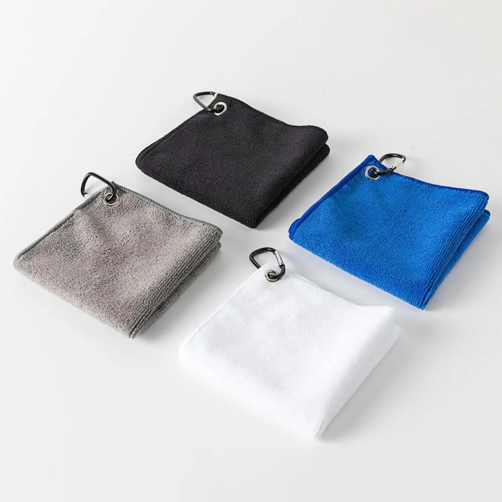 Soft Golf Towel for Club and Ball Cleaning Washable Easy Carry Towel for Travel Golf Accessories