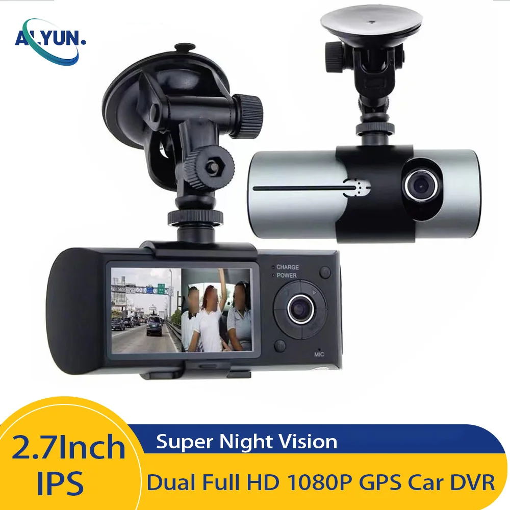 

2.7Inch IPS GPS Dashcam Car Camera Super Night Vision Dual Lens HD1080P Front Inside Loop Recording Vehicle Accessories