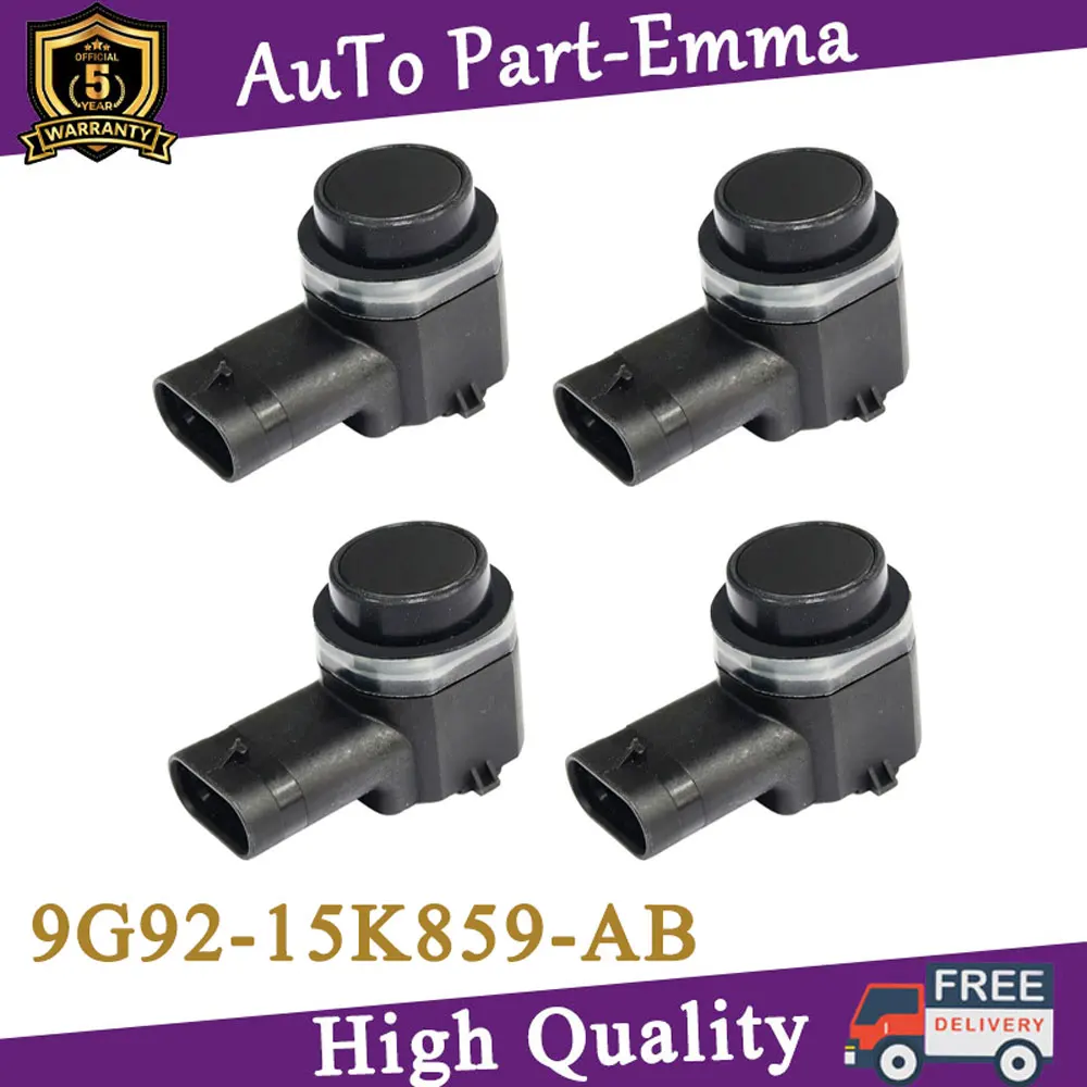 NEW High Quality 4x 9G92-15K859-AB Front Rear PDC Parking Sensors for Land Rover Range Evoque 9G92 15K859 AB OE