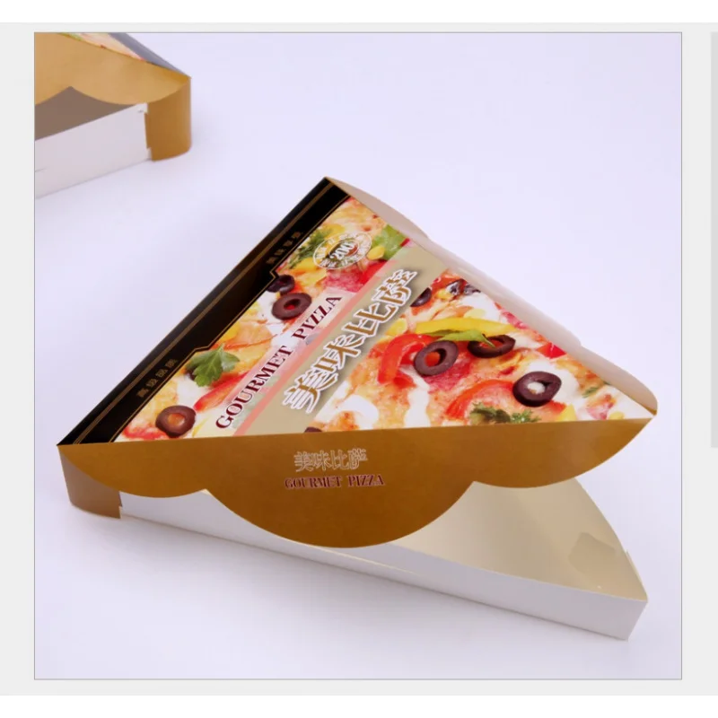 Customized productEco Friendly Takeaway Kraft Cardboard Paper Meal Carton Packaging Custom Plain White Pizza Boxes Slice Pizza B