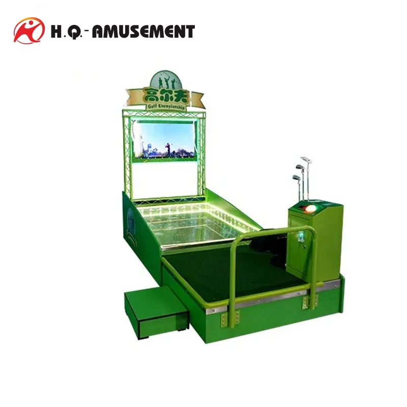 2022 Indoor Sports Games Coin Operated Game Machines Simulation Golf Arcade Game Machine