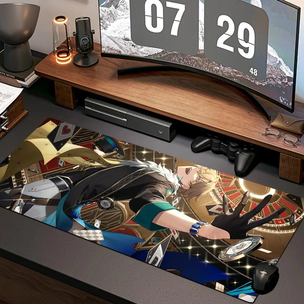 Star Rail Aventurine Mouse Pad New Computer Home Mousepad XXL Desk Mats Natural Rubber Office Anti Slip Gaming Accessories pad