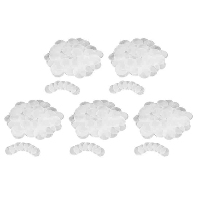 Coquilles Capiz rondes de 2 pouces, avec 2 trous, coquilles blanches rondes naturelles pour carillons éoliens, fabrication de bijoux, ABDJ-300 pièces