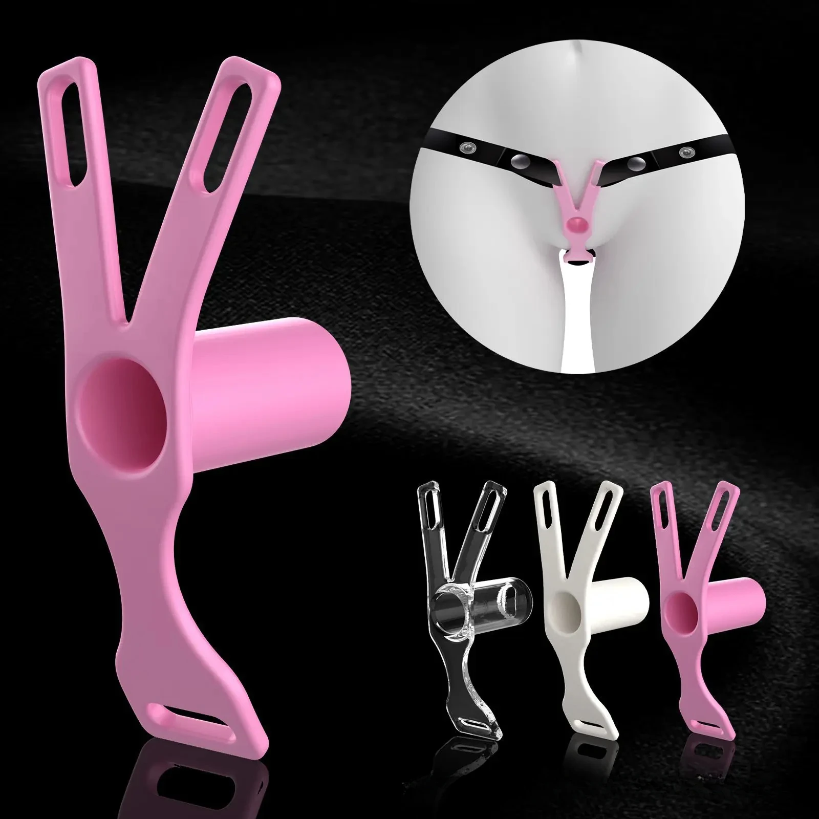 Chastity Belt for Sissy Male Mimic Female Pussy Chastity Cage FUFU Clamps Non-slip Belt Cock Cage Toys Adult Erotic Product 정조대