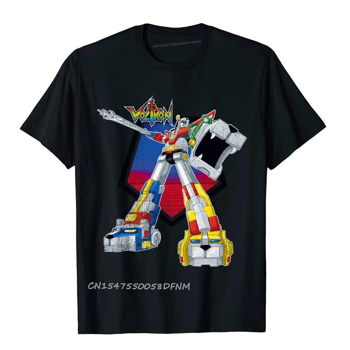 Camiseta legendaria de Voltron Blazing Sword, ropa de playa de algodón para hombre, divertida