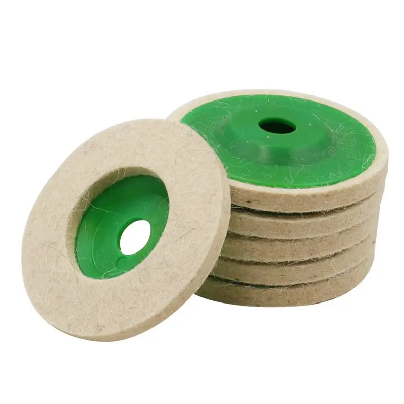 4Inch 100mm Wool Polishing Disc Wheel Buffing Pads Angle Grinder Wheel Felt Polishing Disc For Metal Marble Glass Ceramics