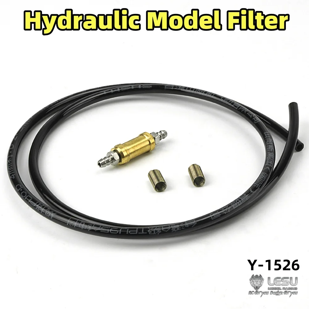 Hydraulischer Modellfilter sorgt für einen durchgehenden Schlauchfluss und verhindert Verstopfungen für das ferngesteuerte Spielzeug 1/14 Tamiya RC Lesu Scania Man Actros