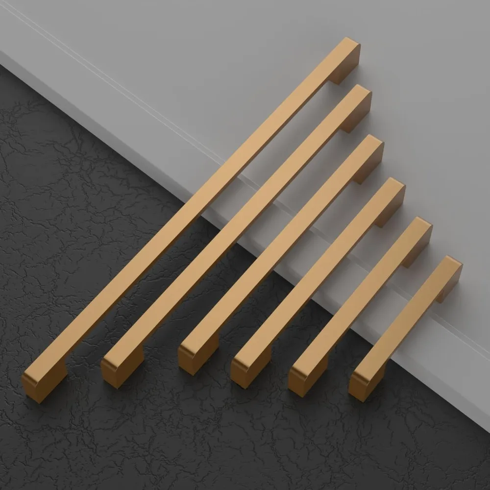 خزانة برونزية بلون الشمبانيا تسحب 10 عبوات، ومراكز فتحات مقاس 10 بوصة، ومقابض خزائن المطبخ، وأجهزة لخزائن المطبخ #2