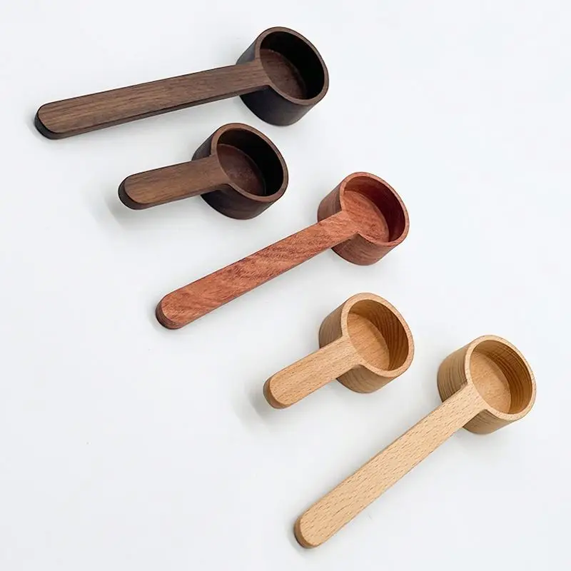 

Custom eco friendly bamboo material tea coffee spoon home Kitchen Utensil measuring scoop