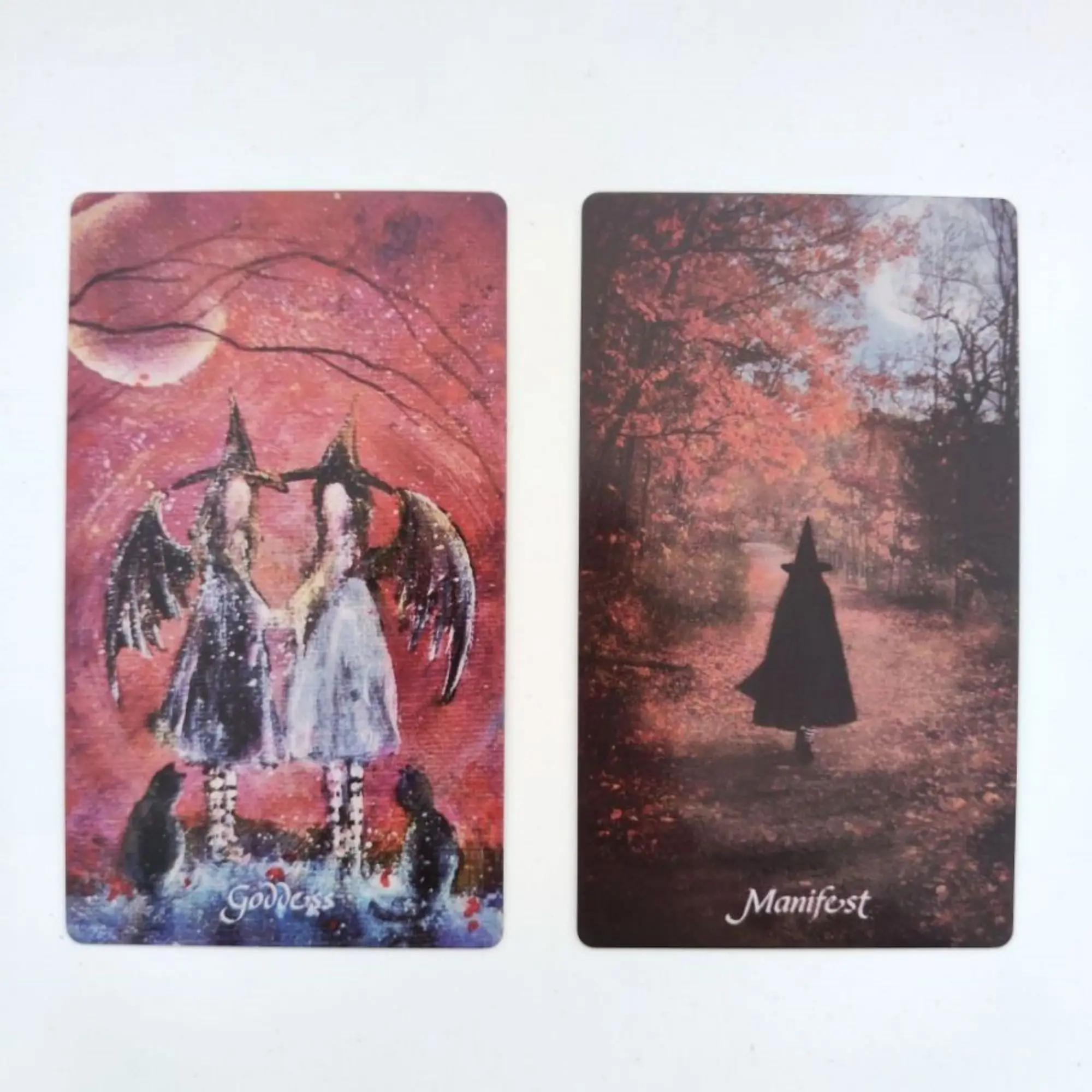 12x7cm 59 Cards Earthly Souls Spirits Oracle With Folded Booklet Darkness Witchs Design For Friends Gift Divination Board Games