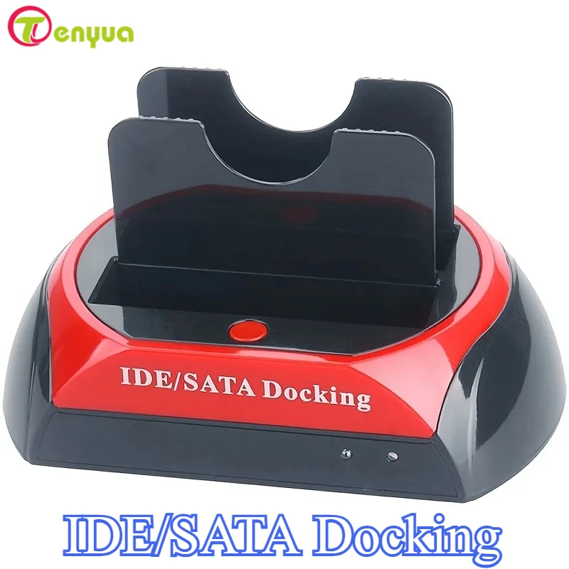 2.5 & 3.5 IDE/SATA Universal Hard Drive Dock - Dual-Disk, Dual-Use Serial & Parallel Ports for Maximum Mobility