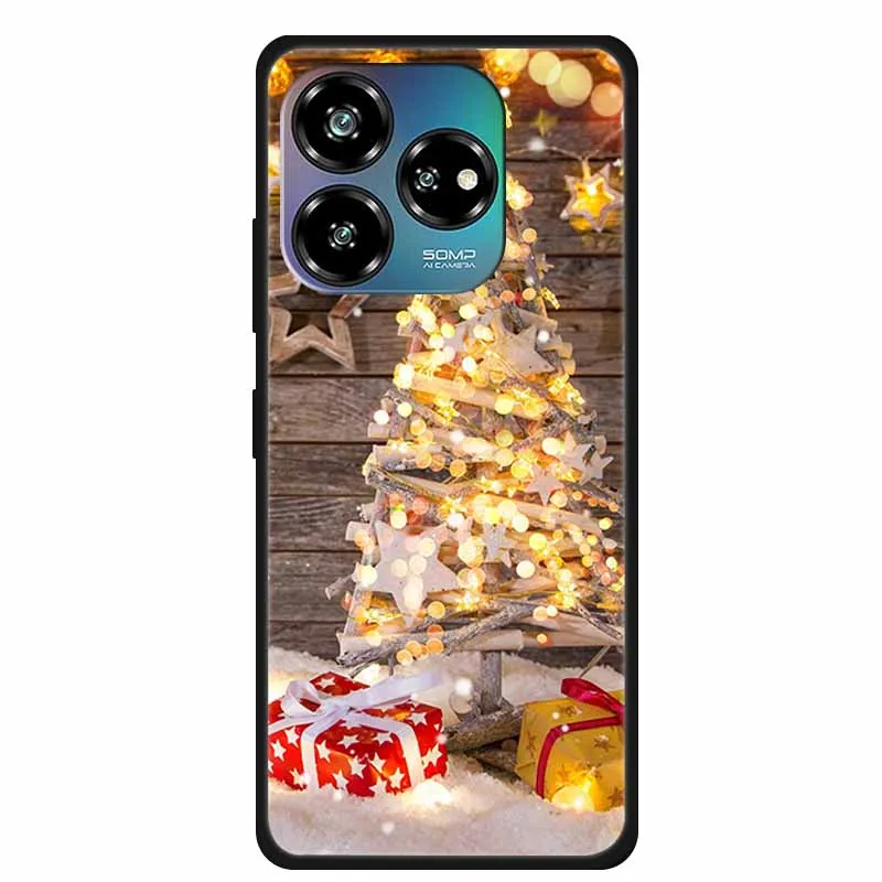 Christmas Lovely Cover For ZTE Axon 60 Lite Case  Axon60 50 40 Lite Pro Ultra 30 Soft Silicone TPU Phone Case For ZTE Axon 60 4G