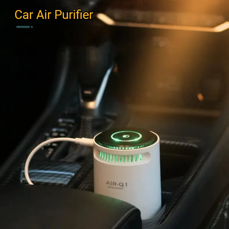 

Negative Ion Car Air Purifier Cleaner Vehicle Air Cleaner Remove Formaldehyde USB Mini Home Air Purifier Car Accessories