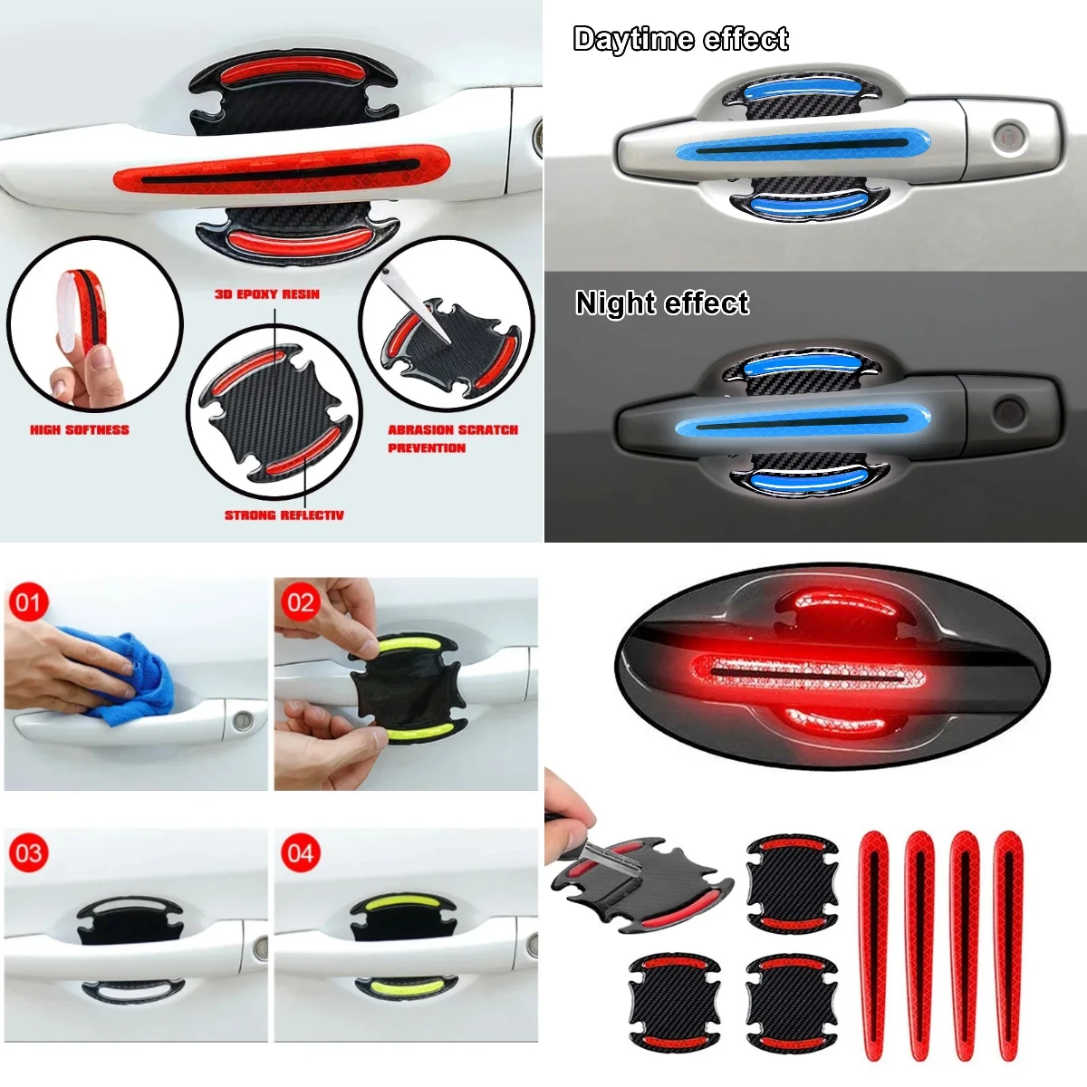 

Accessories Stickers Door Handle Car For Skoda Octavia Kodiaq Karoq Superb Fabia Scala Kamiq Enyaq Rapid Yeti