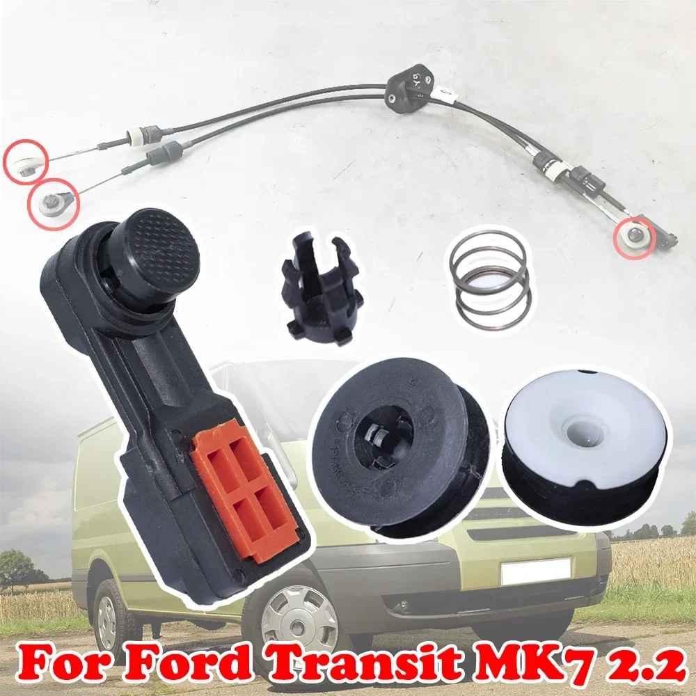 

Bushing Kit For Ford Transit MK7 Shifter Lever Manual 6 Speed Gearbox Change Control Cable Linkage Both end Repair Spare Parts