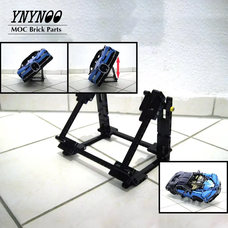 Mộc Có Thể Điều Chỉnh Bên Chân Đứng Cho 42083 Bugatti Khối Xây Dựng Gạch Mẫu Đỡ Cao Cấp Phần Tự Làm Đồ Chơi