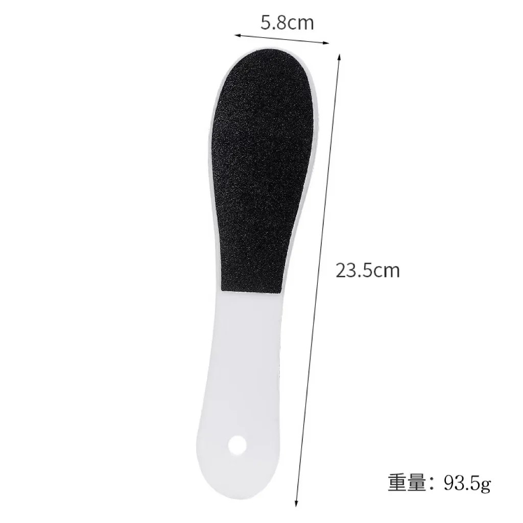 Lime à pieds jetable Double face et ensemble de pédicure en pierre ponce, dissolvant de callosités en plastique pour les pieds, gommage exfoliant non parfumé