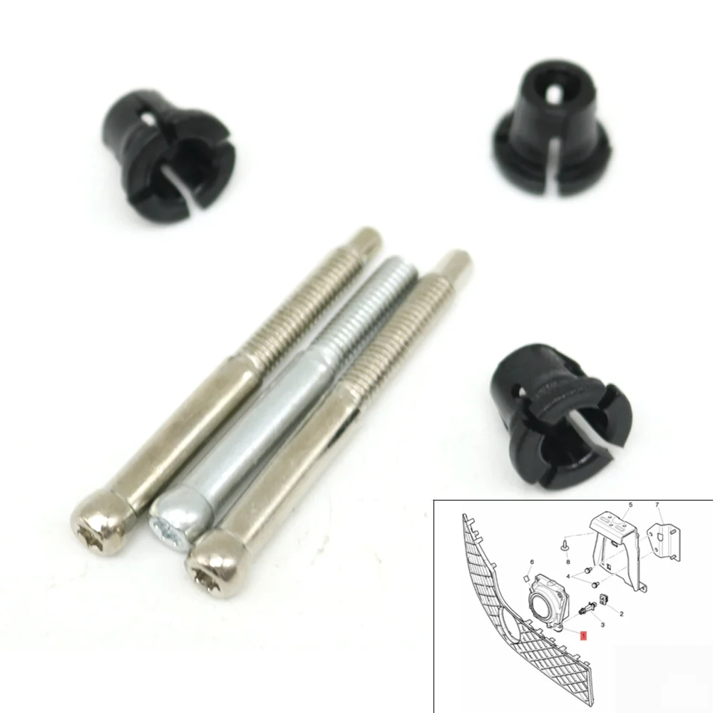 For Bentley Continental GTC II 11-18 Flying Spur II 13-19 Bentayga 15-20 Front Cruise Control ACC Radar Sensor Module Screw Clip