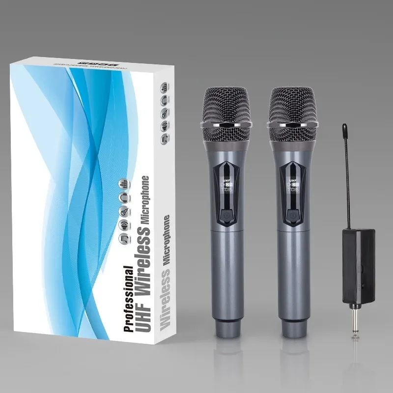 プロフェッショナルワイヤレスマイク,家庭用KTVサウンドカード,ステージライブストリーミングカラオケ,Vバンド,インテリジェントノイズリダクションマイク,1〜2