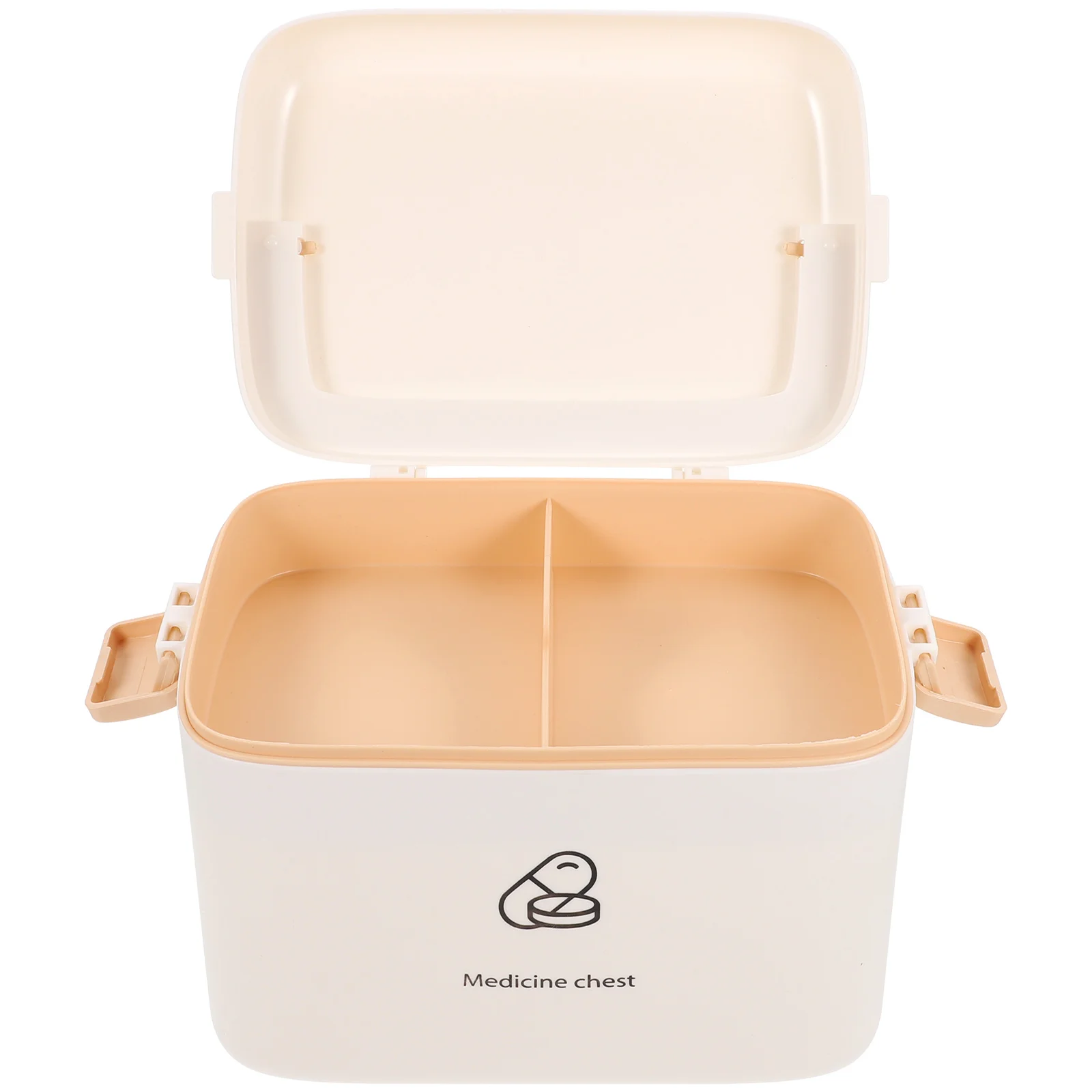 Trousse à médicaments Portable Double couche, Kit de premiers secours, organisateur robuste avec poignée pour cosmétiques, pilules, accessoires à usage domestique