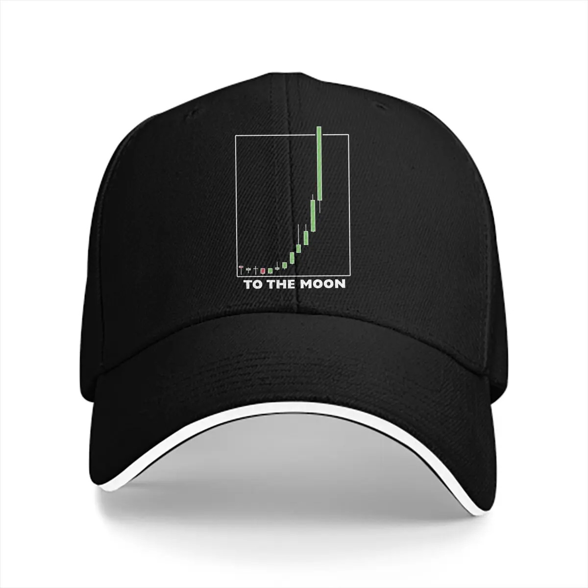 Casquette d'Été Pare-Soleil Version Vers la Lune, Casquettes Hip Hop Classiques, Chapeaux à Visière, Bitcoin Crypto-monnaie, Meme