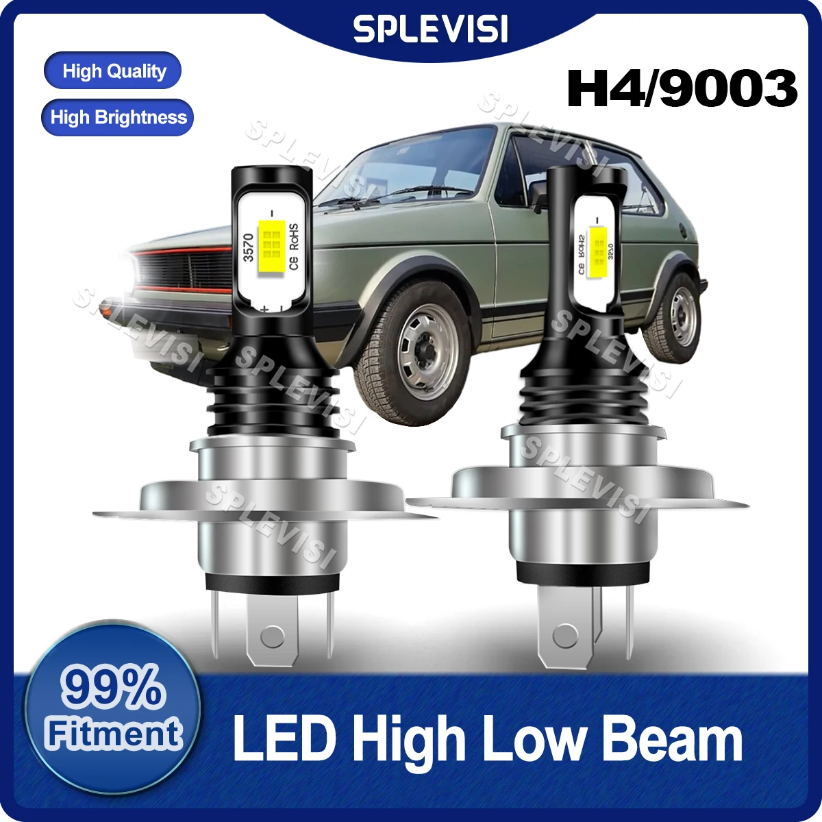 

2PCS H4/9003 LED Headlight Bulbs High Low Beam For VW Golf MKII Hatchback 1983 1984 1985 1986 1987 1988 1989 1990 1991 1992