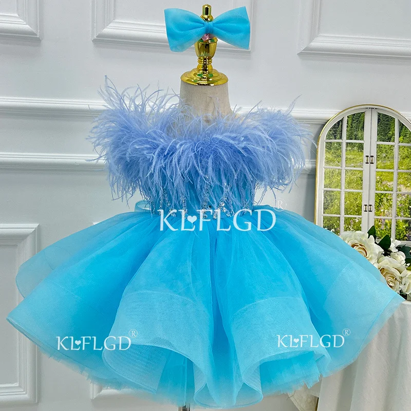 

Baby Girl Pageant Dress Up Flower Girl DressButterly Sequins for Toddler Girls Special Occasion Dresses Baby's First Christmas D