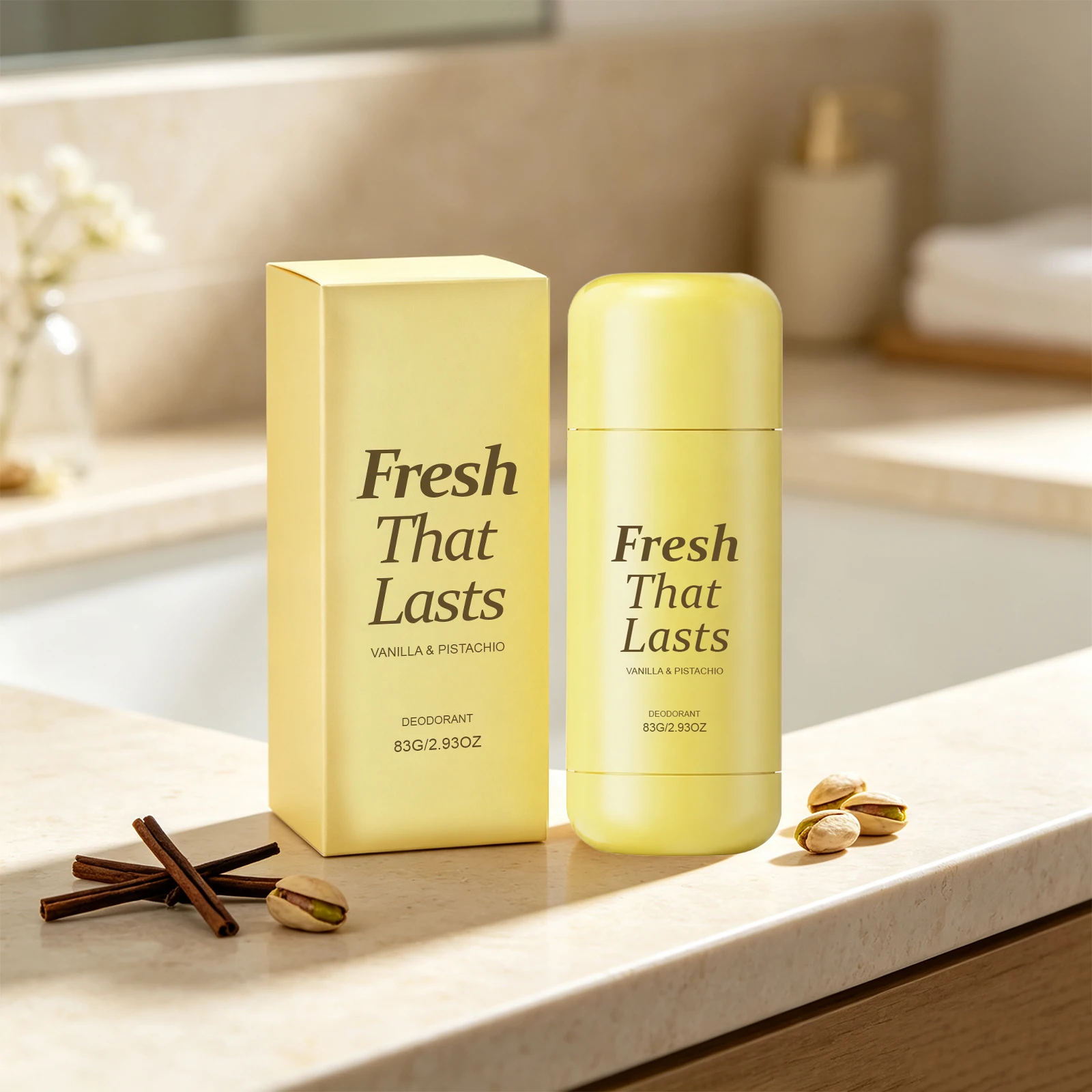 Vanilla Deodorant Stick Underarm Odor Inhibition Bad Odor Control Lasting Fresh Fragrance Stick for Summer Sports Daily Commute