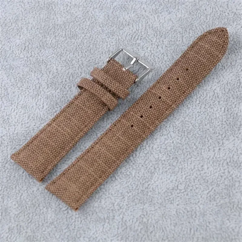 10mm 12mm 14mm 16mm 18mm 20mm 22mm Retro Watch Band Sport Denim Fabric Strap Men Women Universal Wristband Nylon Canvas Bracelet